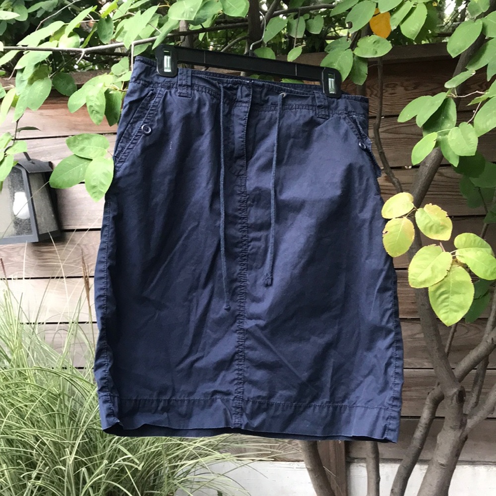 Blue cargo skirt
